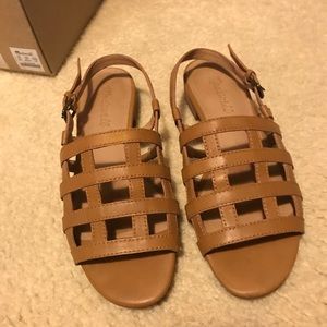 Madewell cage sandals in leather